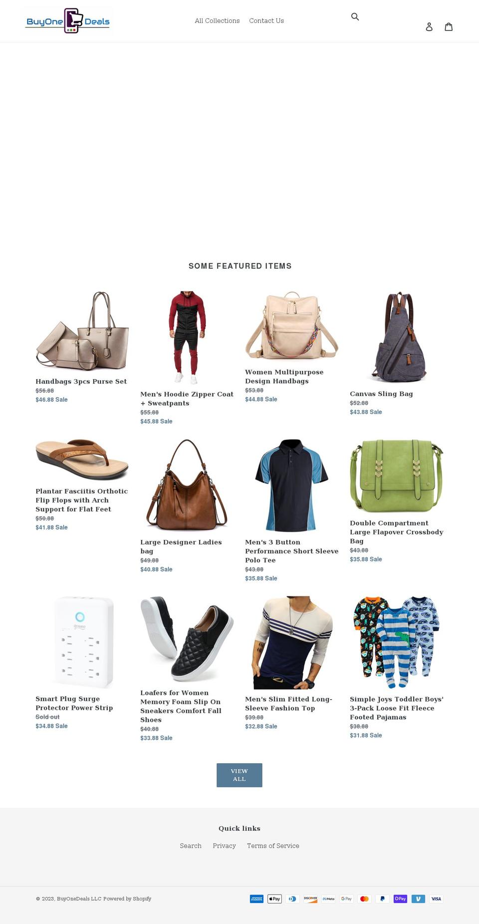buyonedeals.com shopify website screenshot