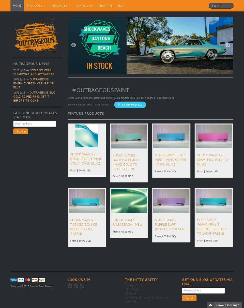 buyoutrageous.com shopify website screenshot