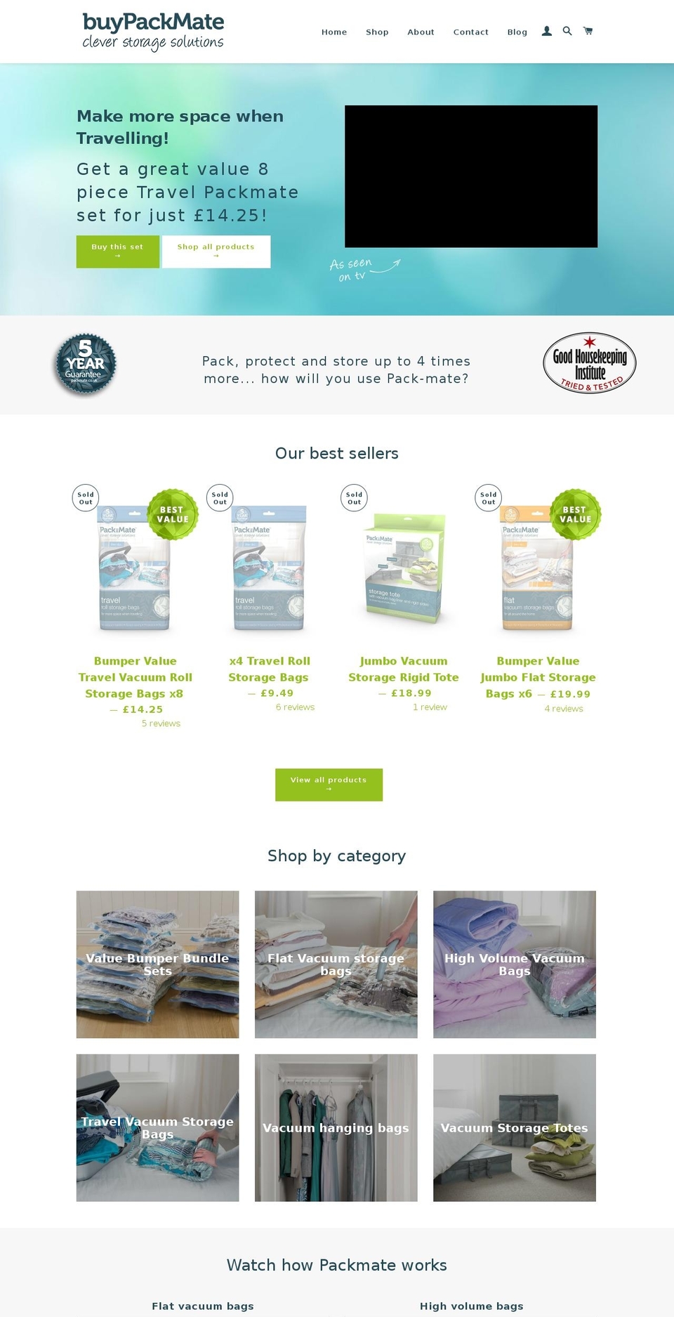 BuyPackMate Shopify theme site example buypackmate.co.uk