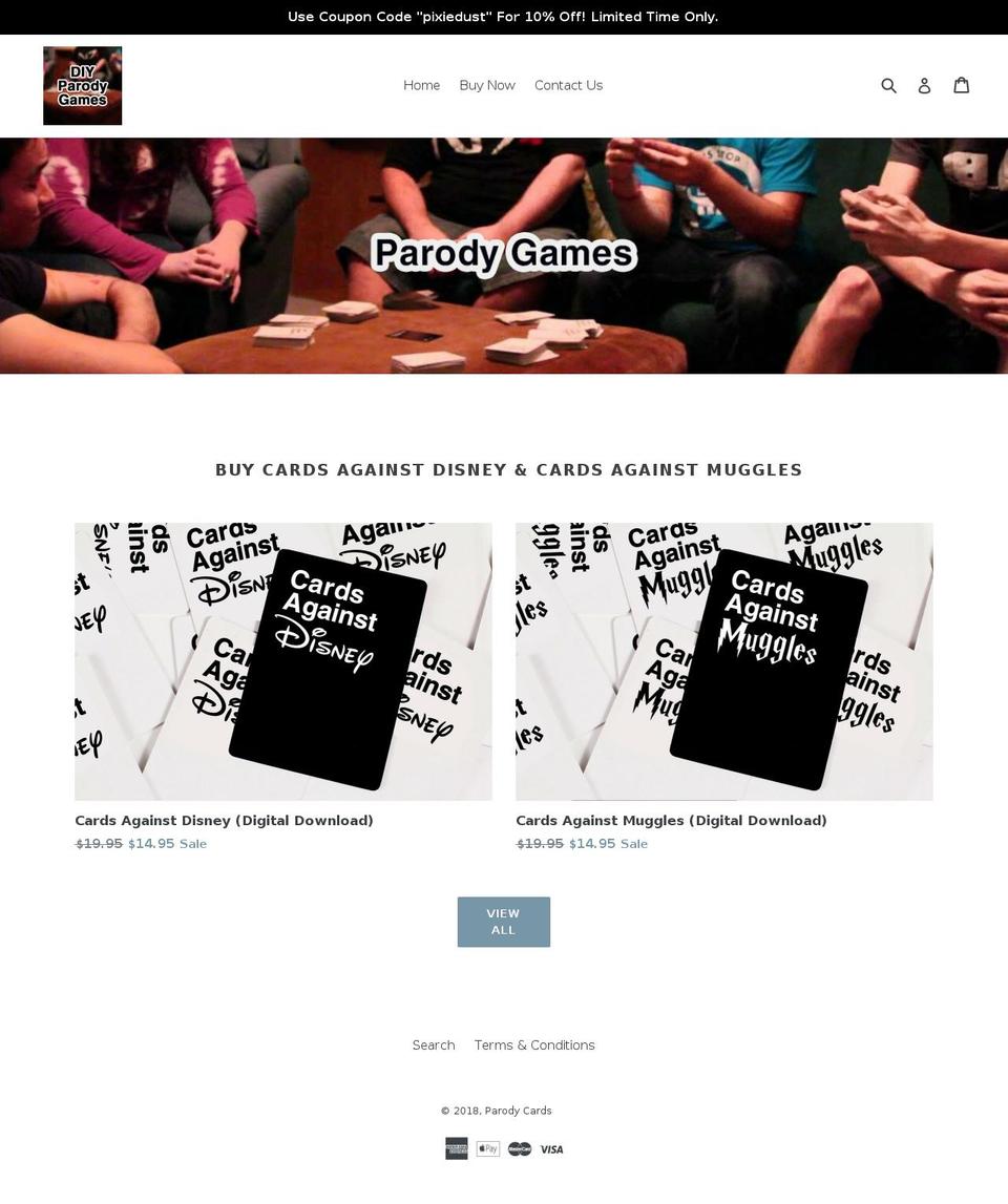 buyparodycards.com — Shopify storefront screenshot
