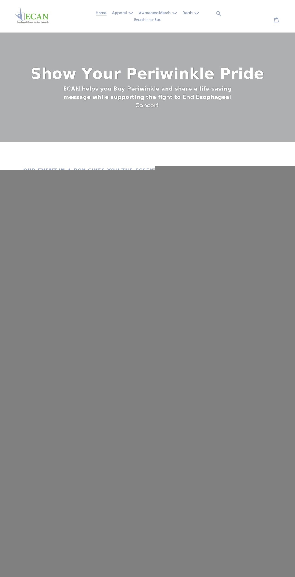 buyperiwinkle.org shopify website screenshot