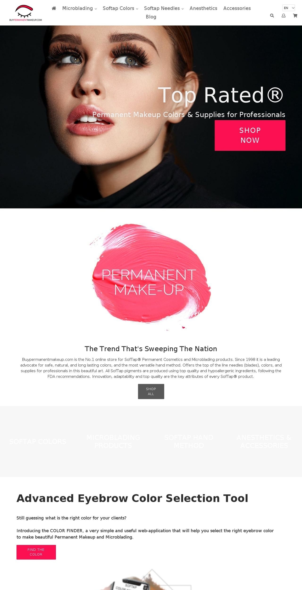 buypermanentmakeup.com — Shopify storefront screenshot