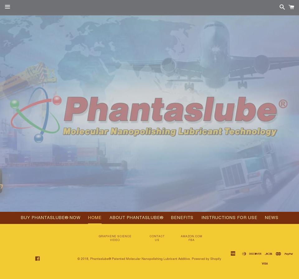 buyphantaslube.com — Shopify storefront screenshot