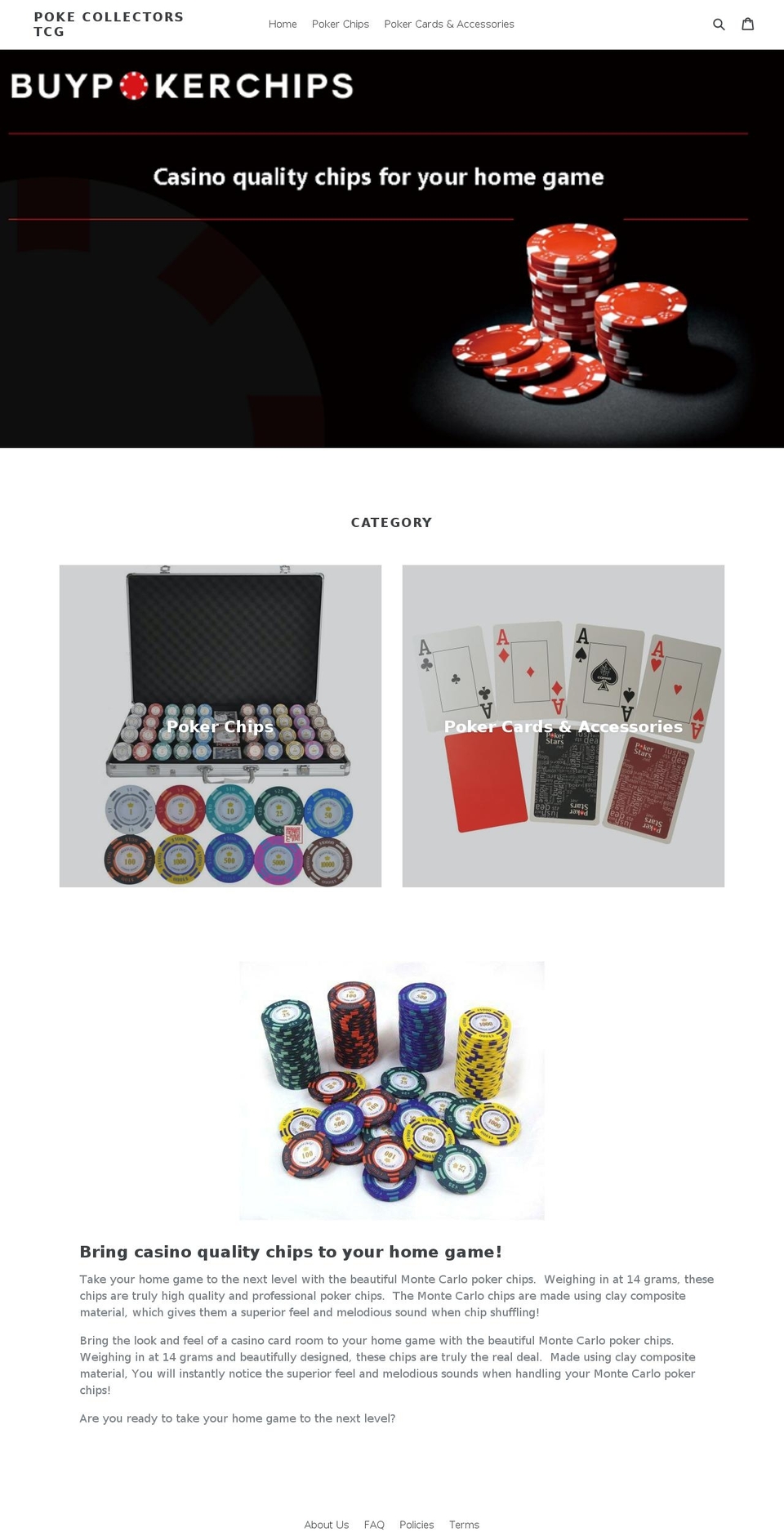 buypokerchipspro.com — Shopify storefront screenshot