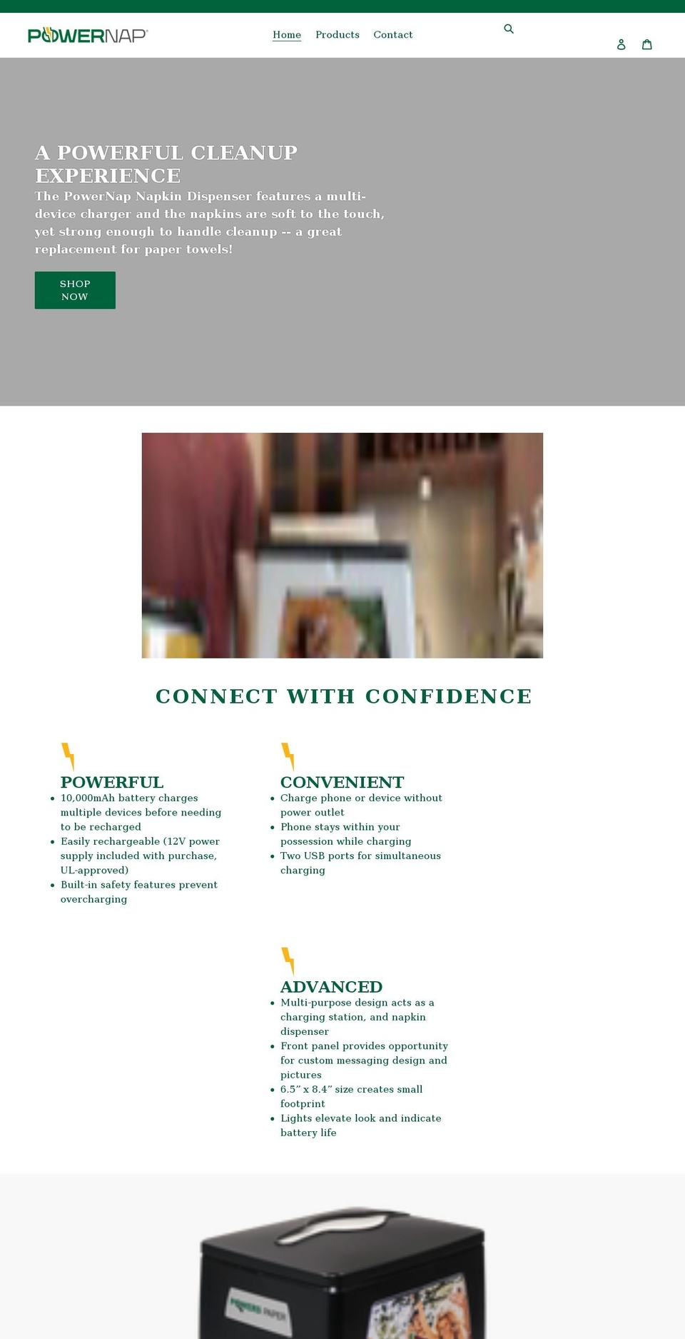 buypowernap.com shopify website screenshot