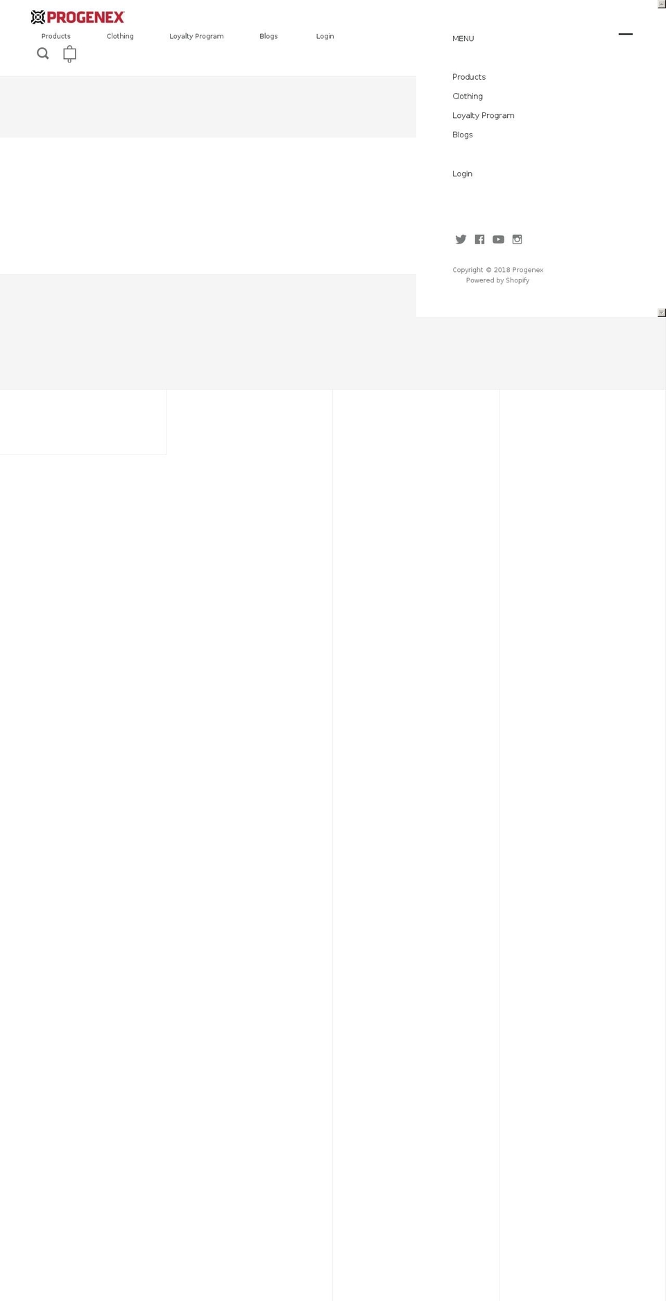 buyprogenex.com shopify website screenshot