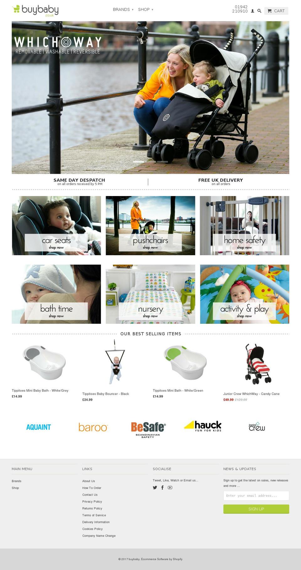 buypushchair.com shopify website screenshot