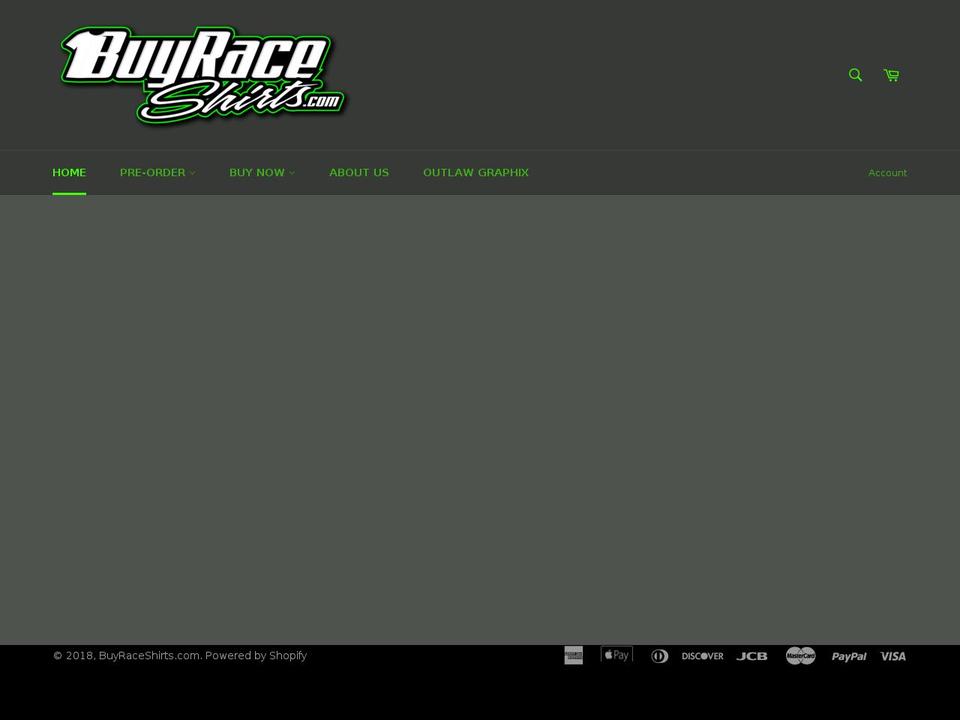 buyraceshirts.com — Shopify storefront screenshot