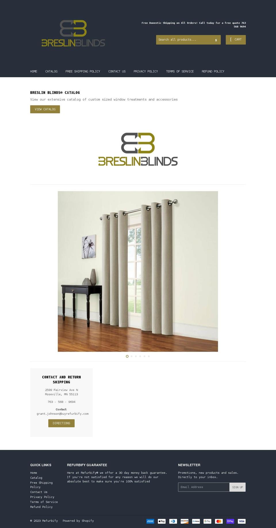 buyrefurbify.com shopify website screenshot