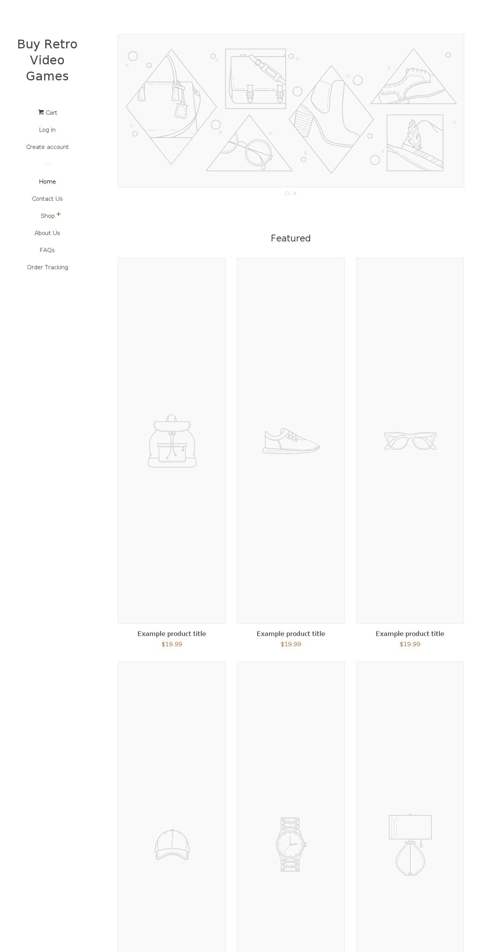 buyretrovideogames.com — Shopify storefront screenshot