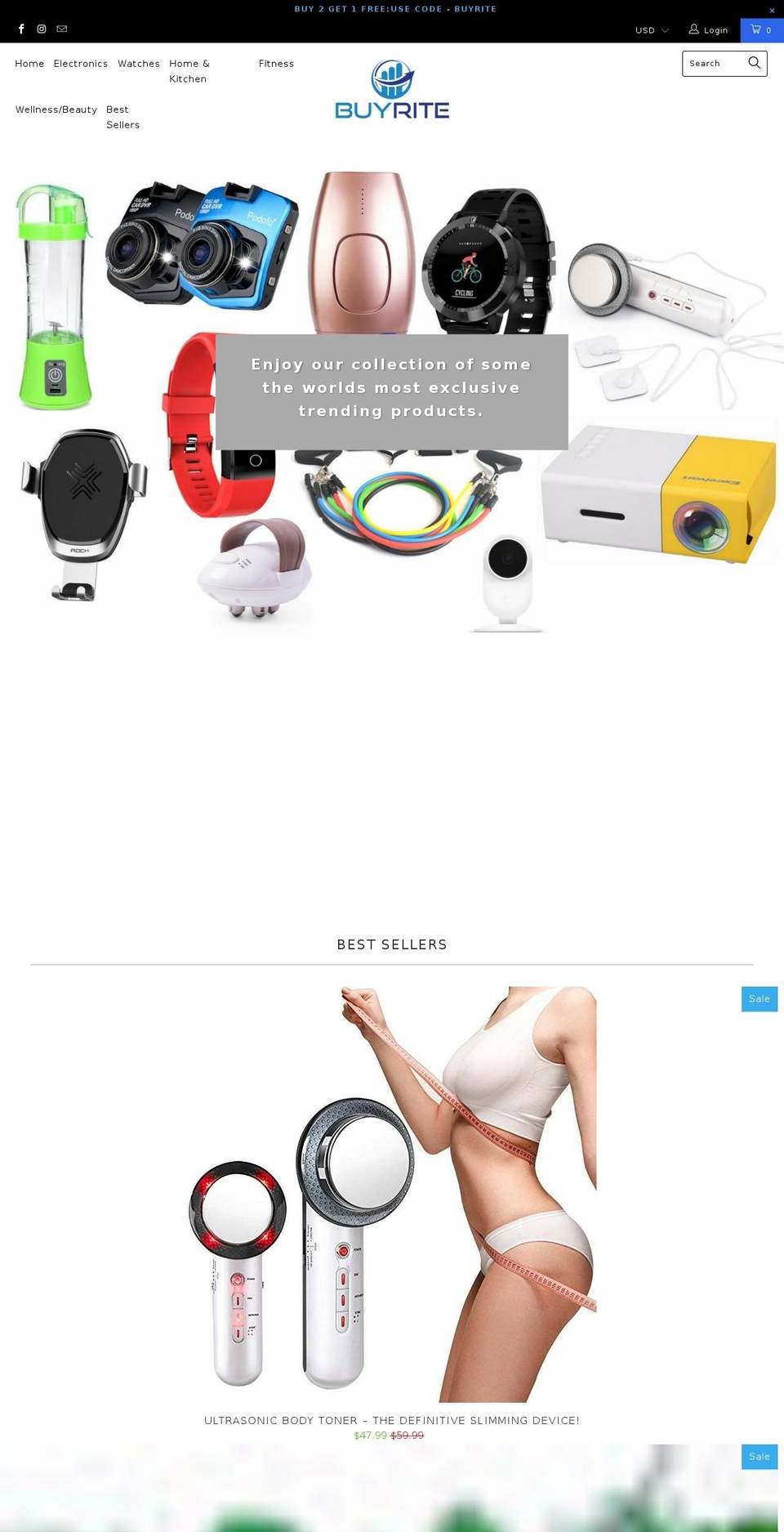 turbo-theme Shopify theme site example buyriteshop.com