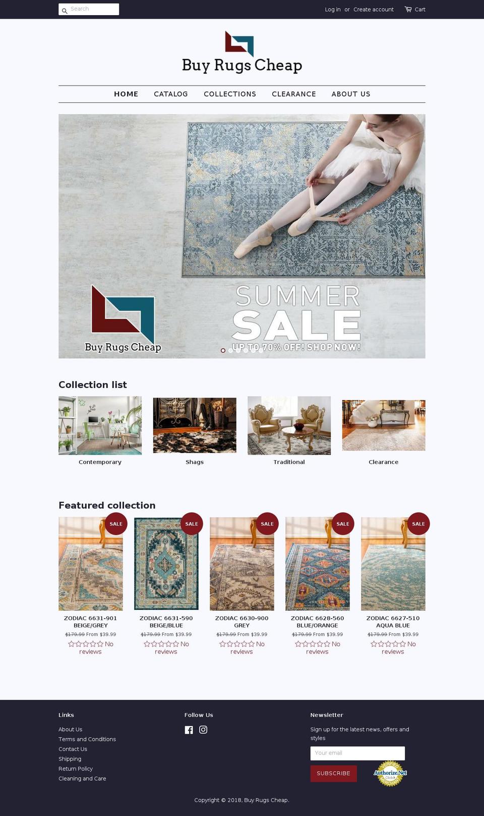 buyrugscheap.net shopify website screenshot