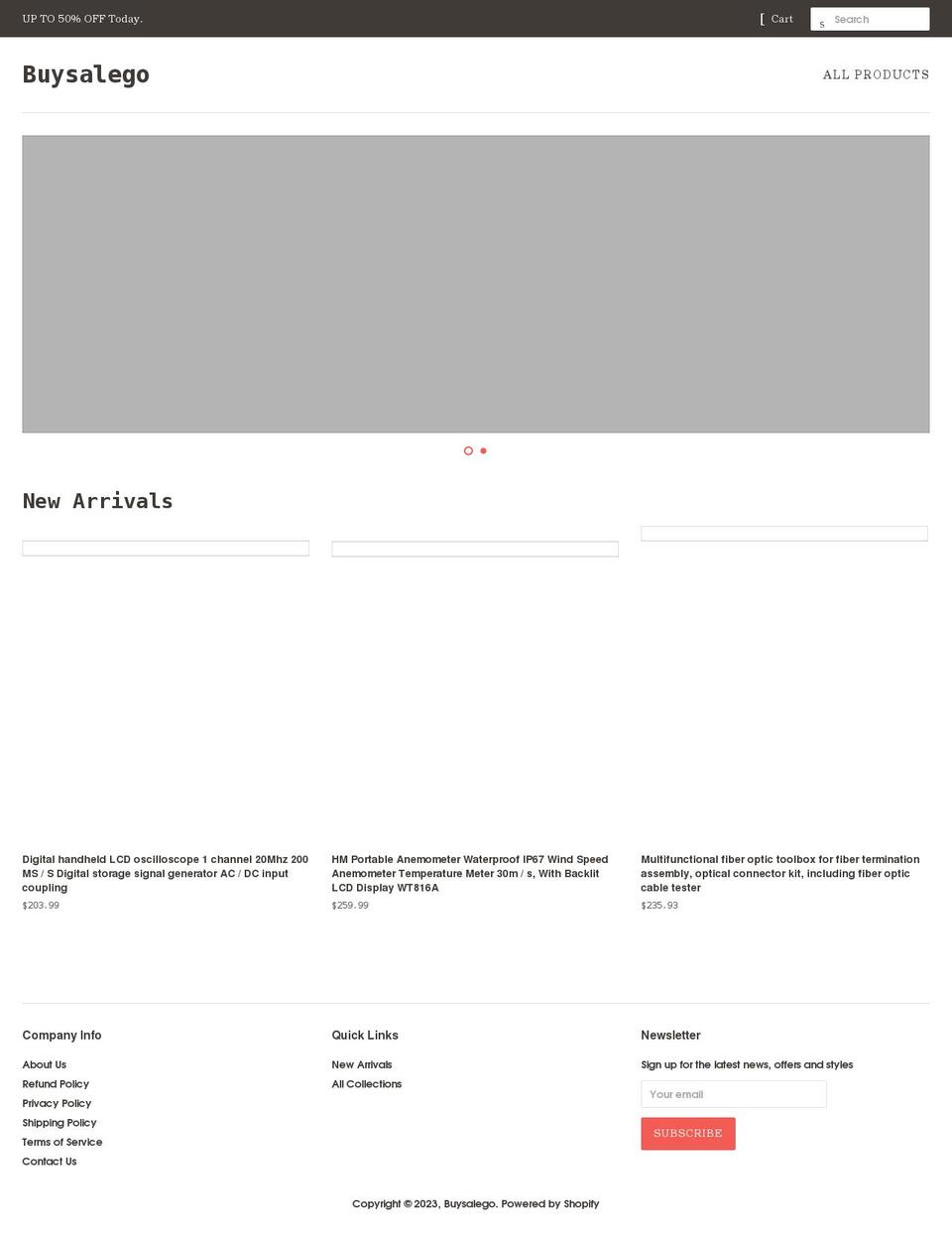 buysalego.com shopify website screenshot