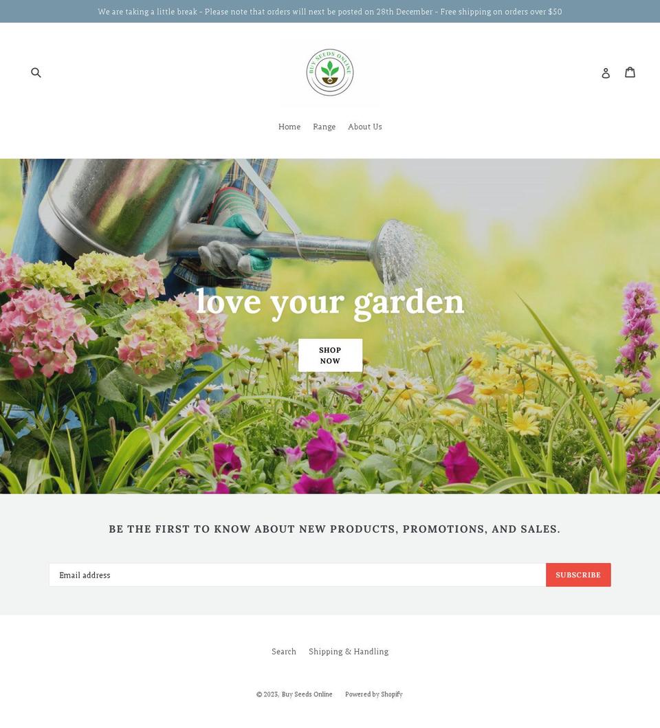 Birch Shopify theme site example buyseedsonline.com.au