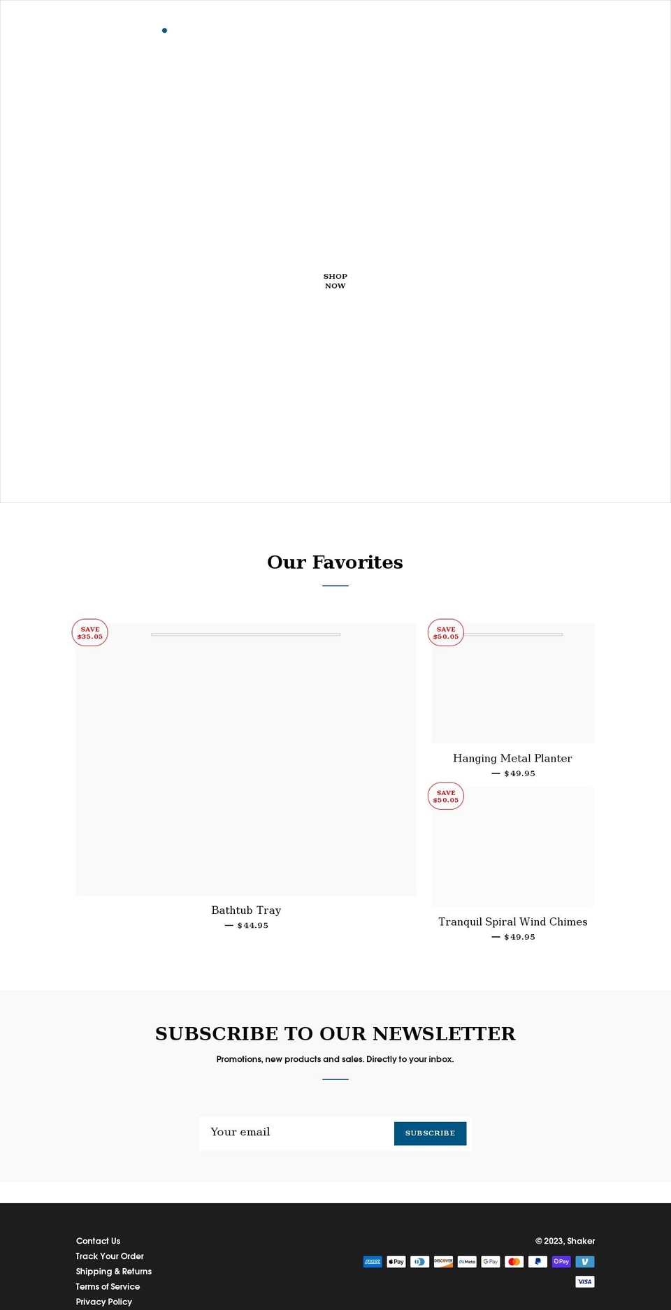 buyshaker.com shopify website screenshot