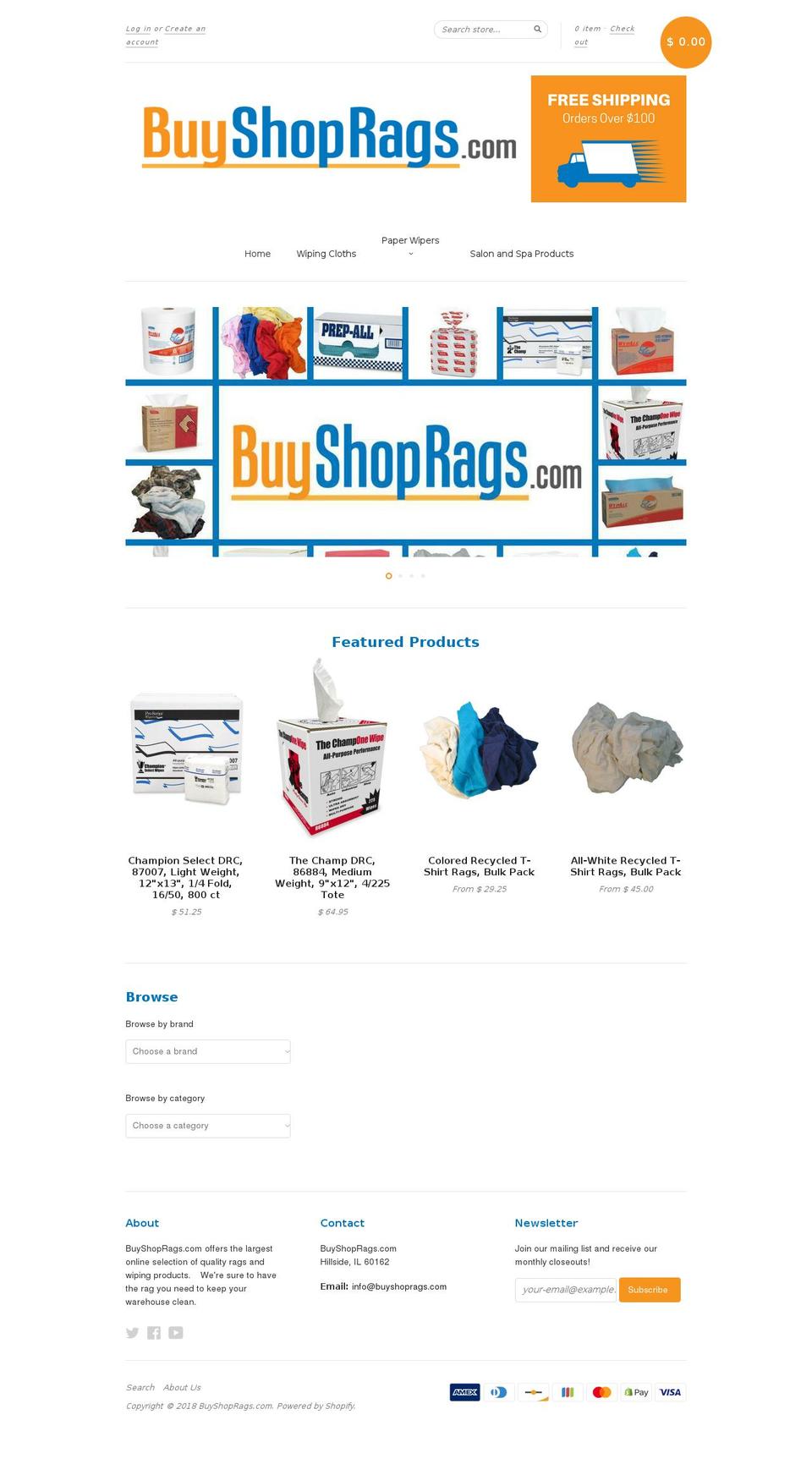 buyshoprags.com — Shopify storefront screenshot