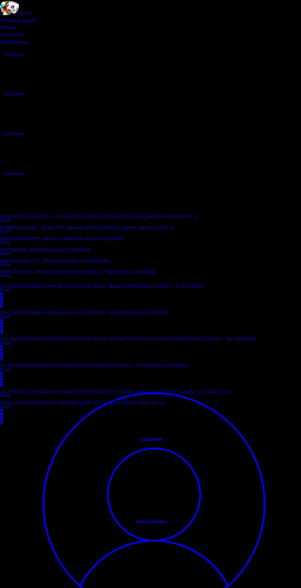 buysoccercardsonline.com shopify website screenshot