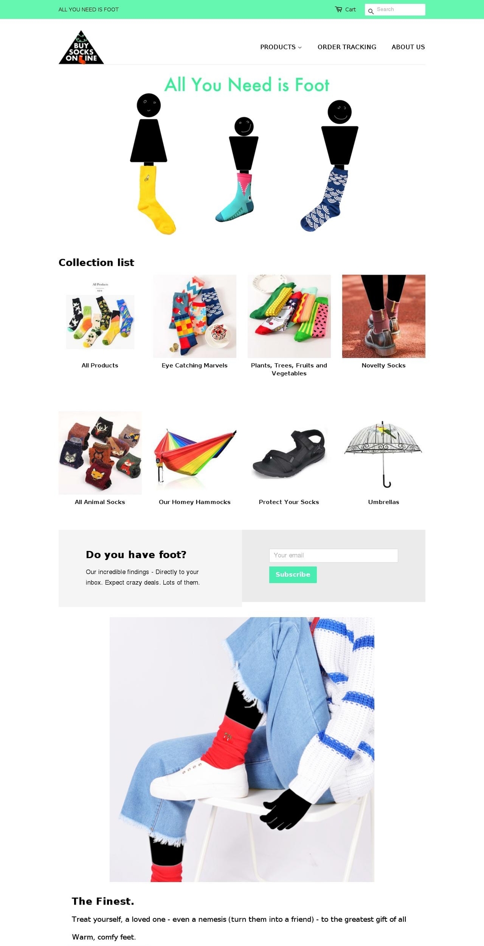 buysocks.online shopify website screenshot