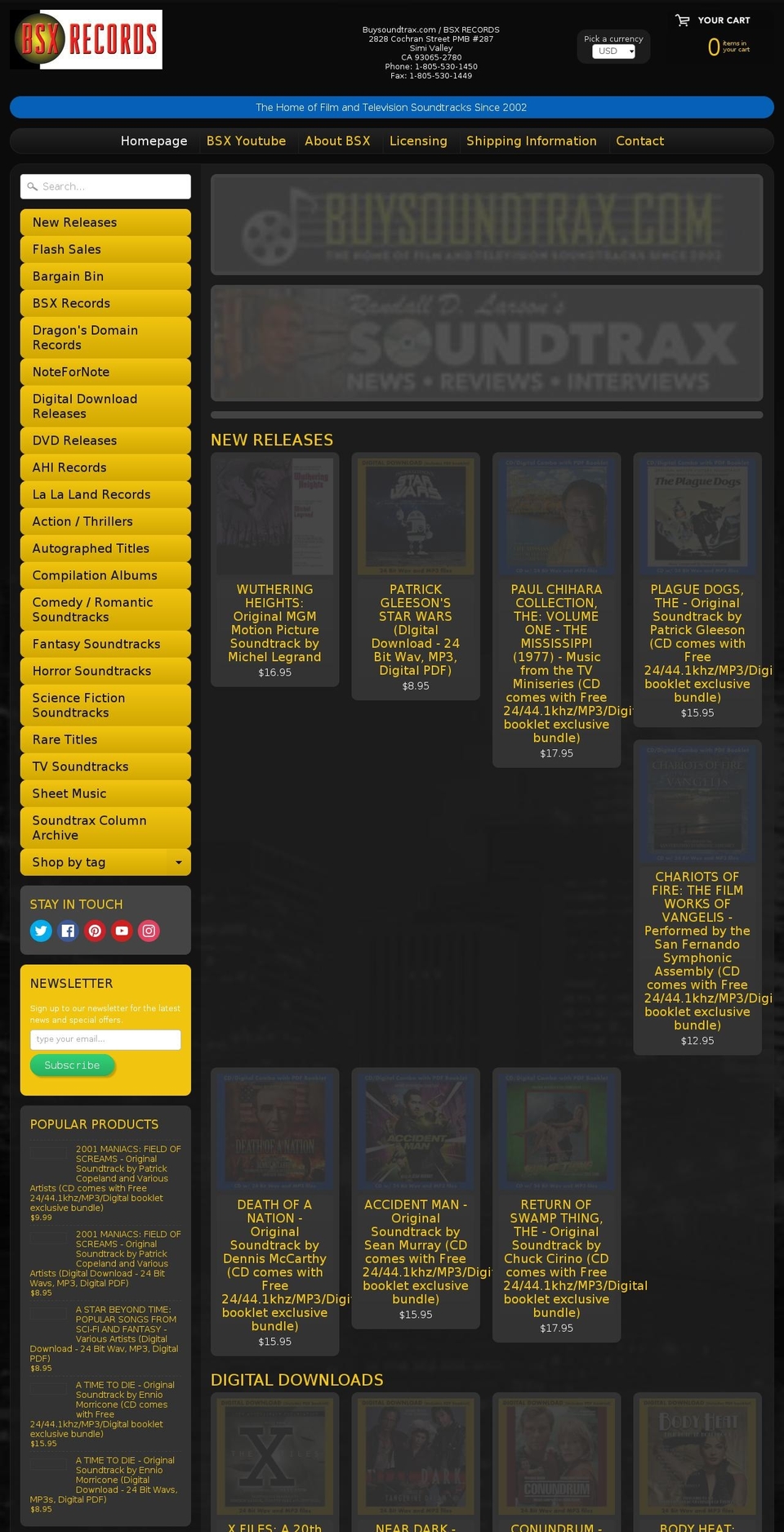 buysoundtrax.com — Shopify storefront screenshot