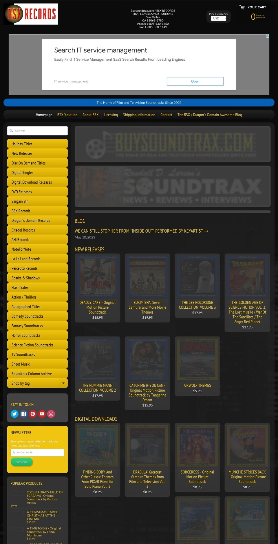 buysoundtrax.myshopify.com shopify website screenshot