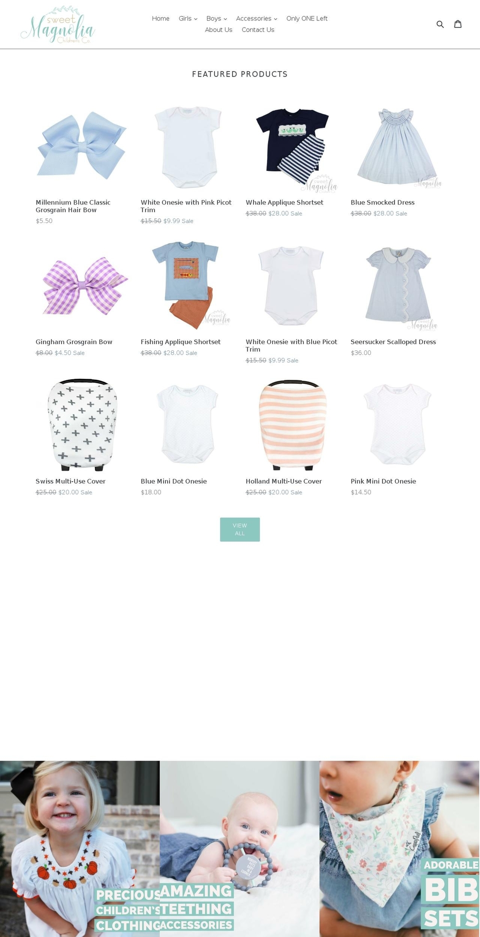 buysweetmagnolia.com — Shopify storefront screenshot