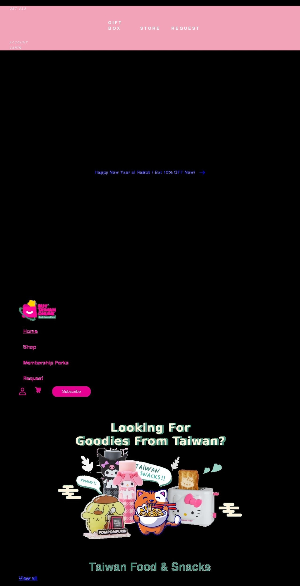 buytaiwanonline.com shopify website screenshot