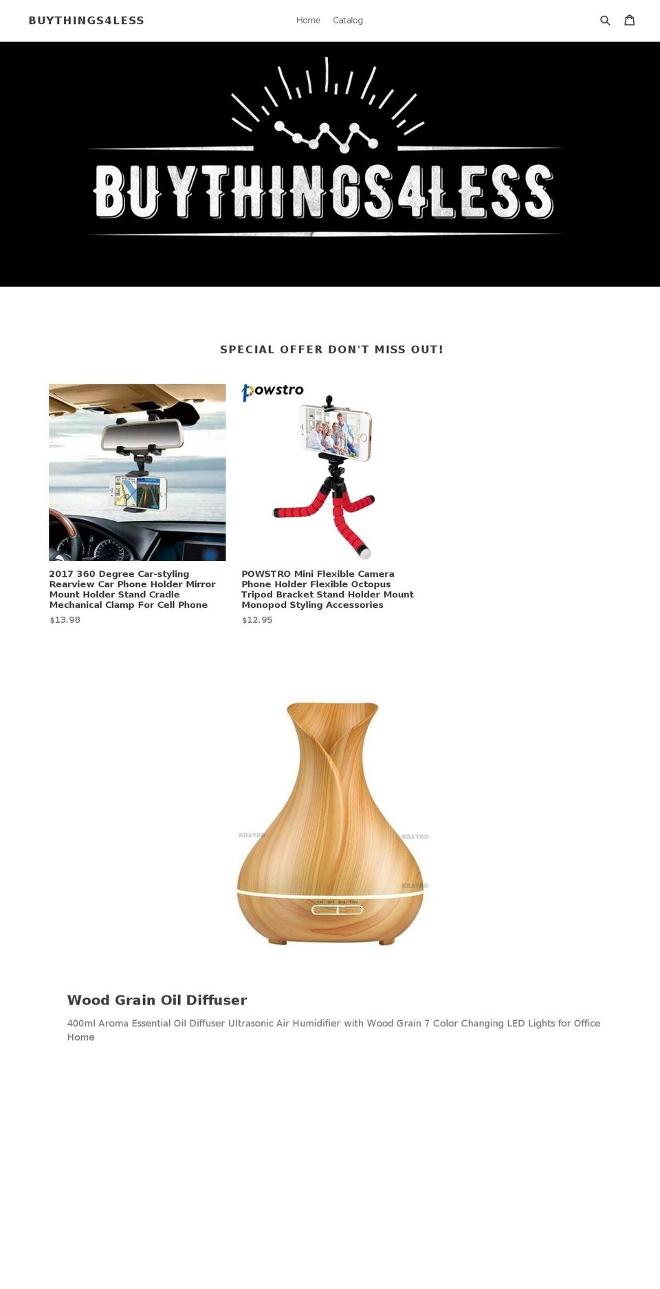 buythings4less.com — Shopify storefront screenshot