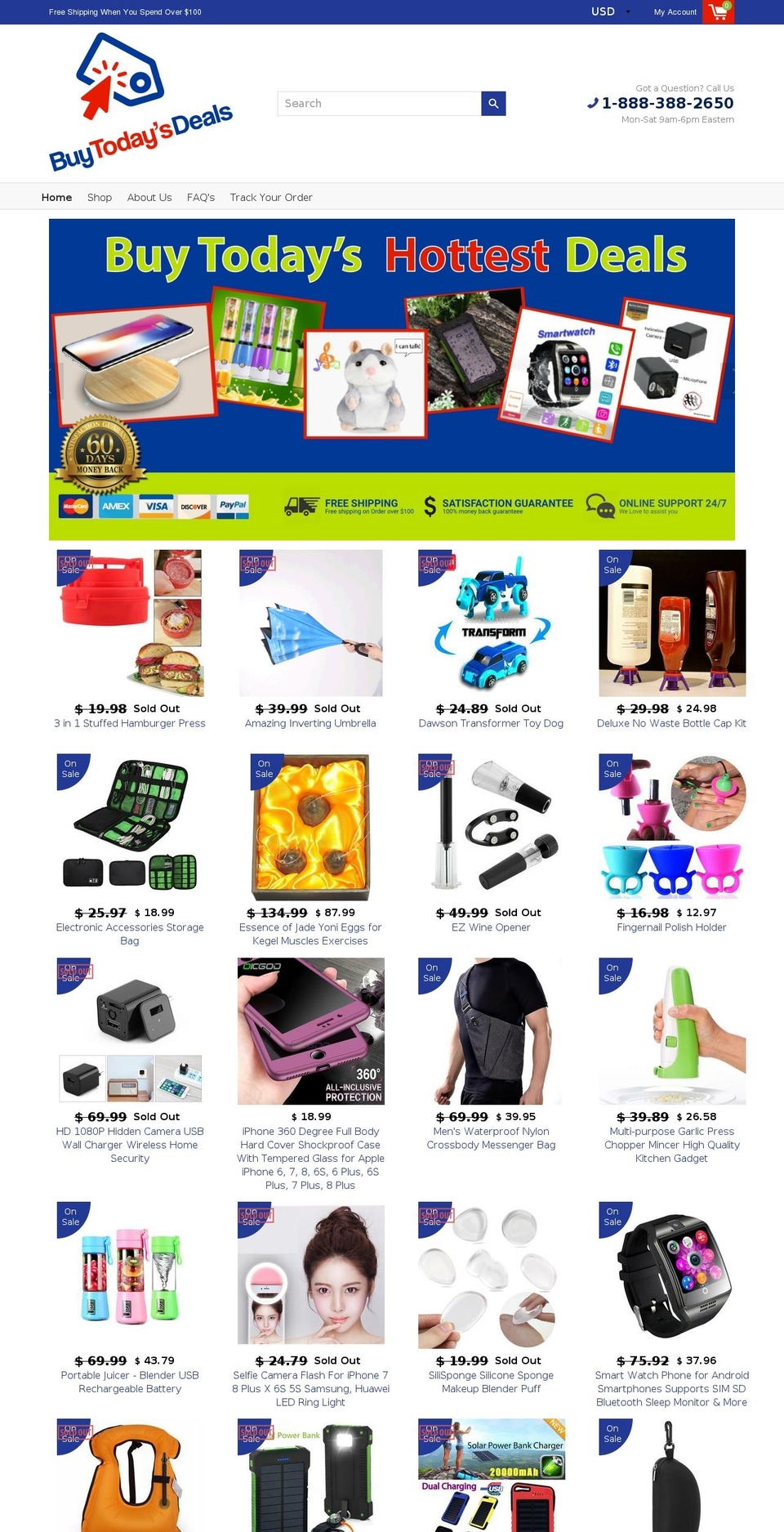 buytodaysdeals.com — Shopify storefront screenshot