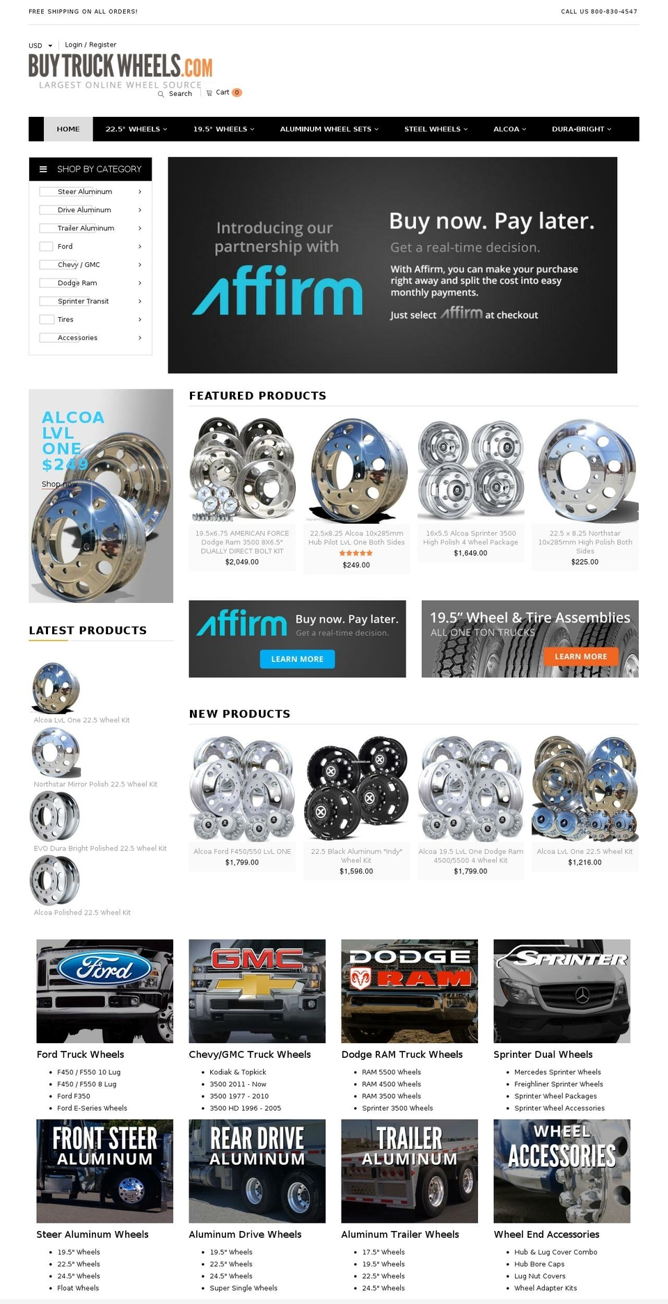 buytruckwheels.com shopify website screenshot