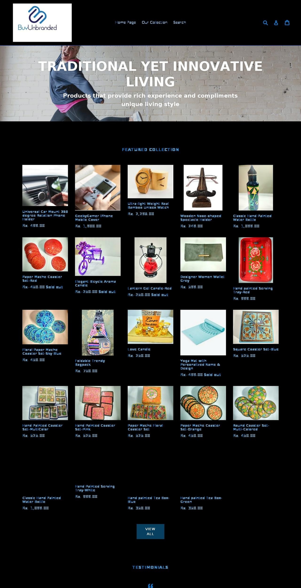buyunbranded.com shopify website screenshot