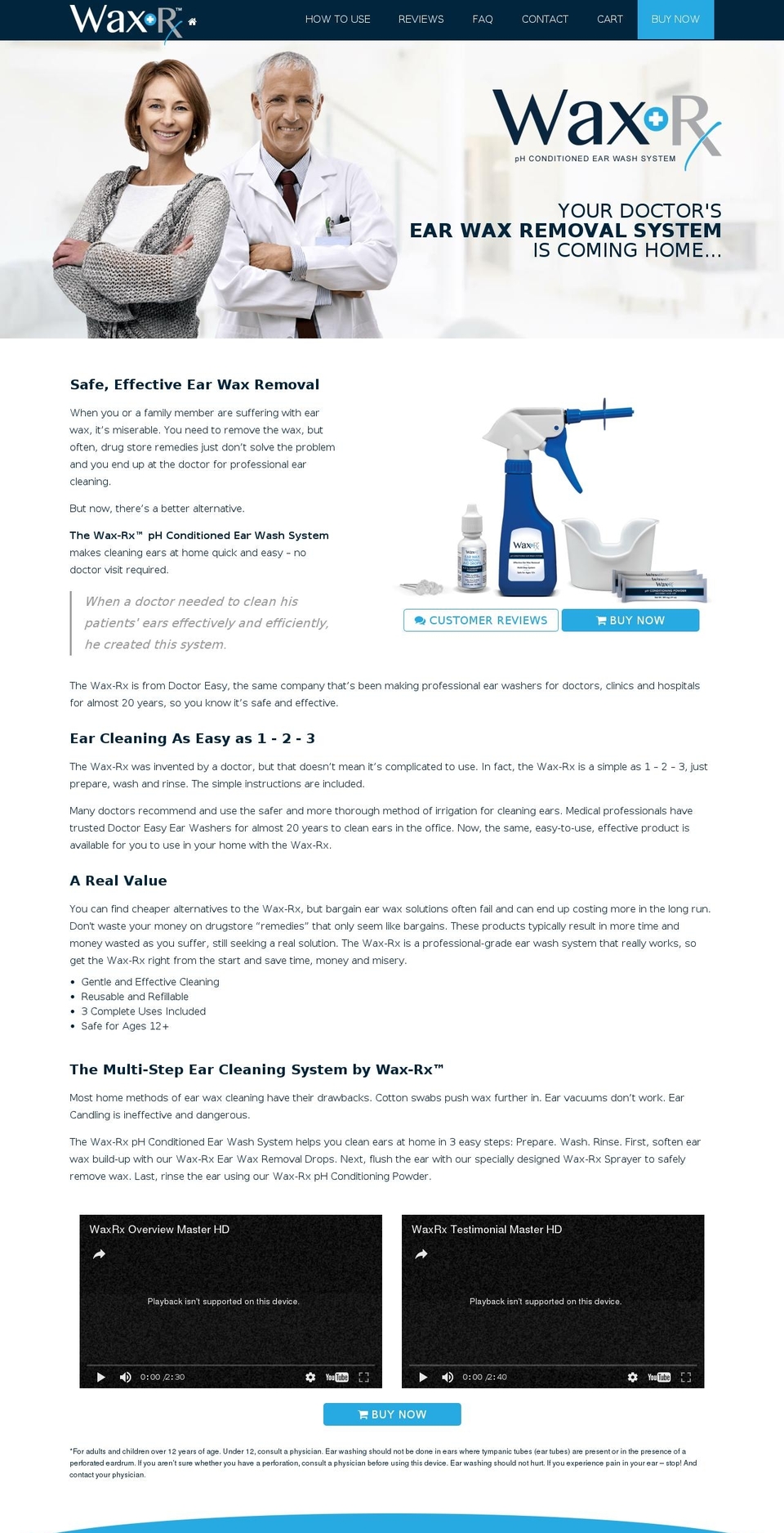 WaxRx Shopify theme site example buywaxrx.com