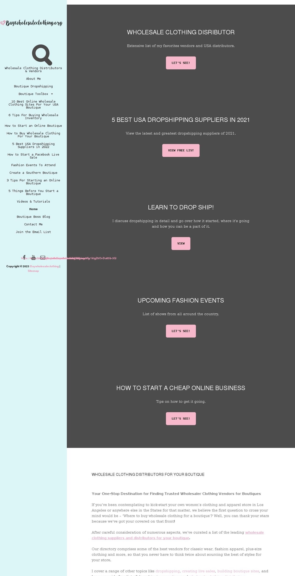 buywholesaleclothing.org shopify website screenshot