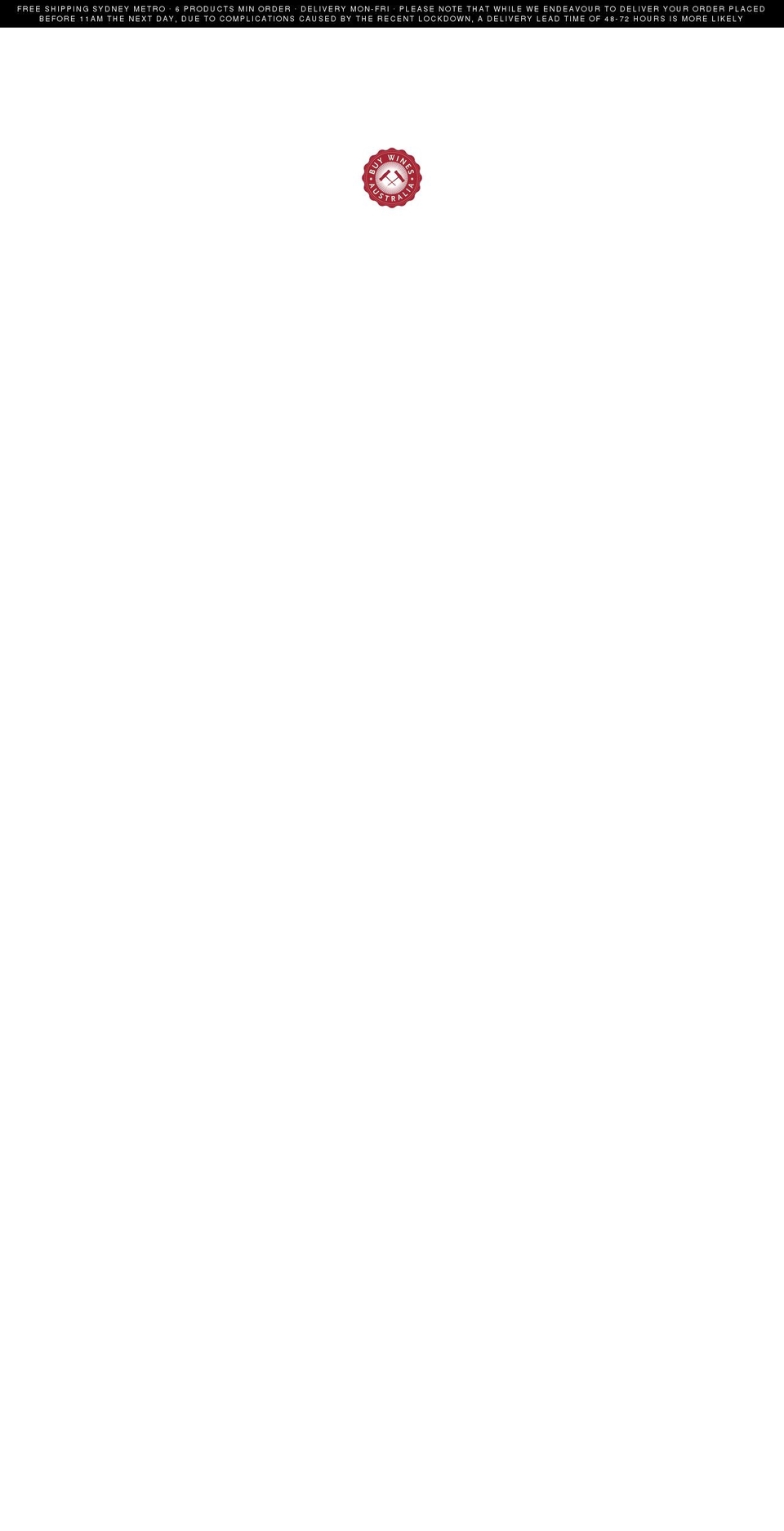 buywines.com.au shopify website screenshot