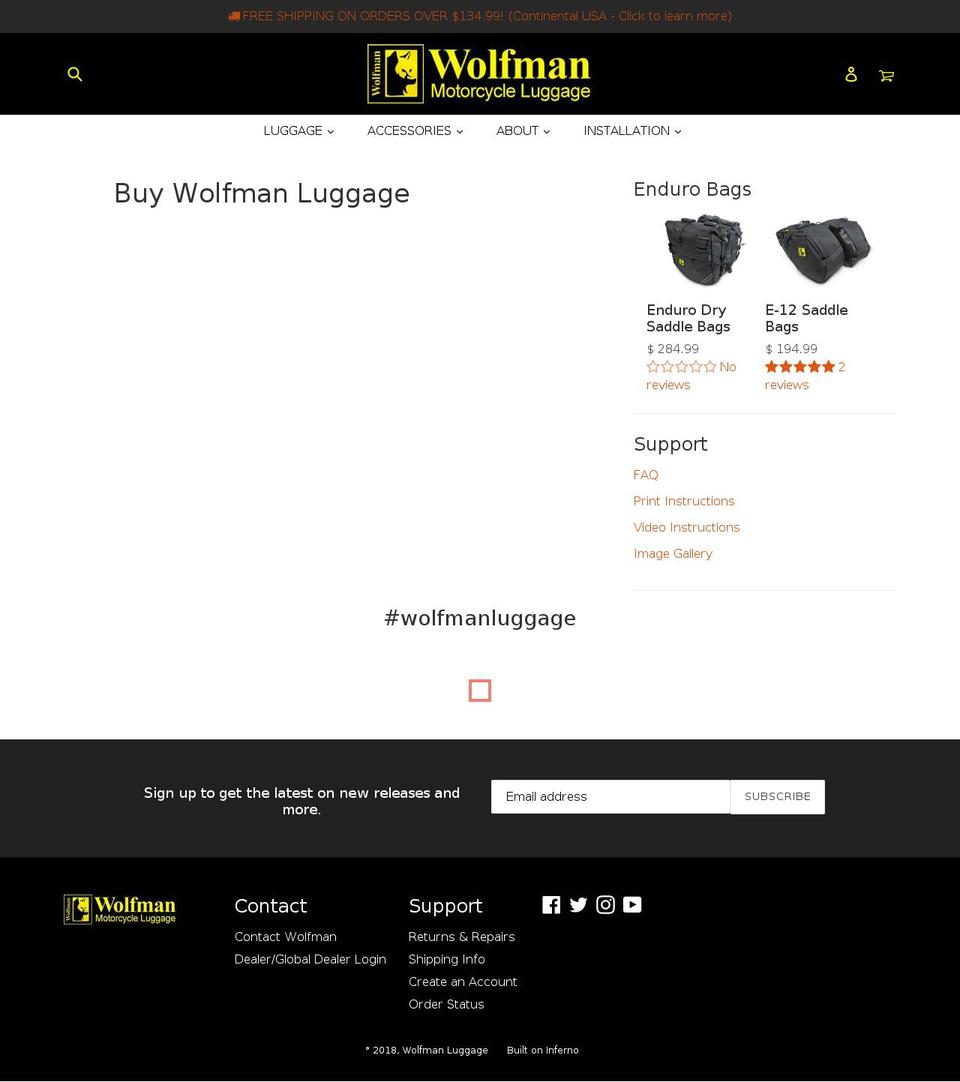 buywolfman.com shopify website screenshot