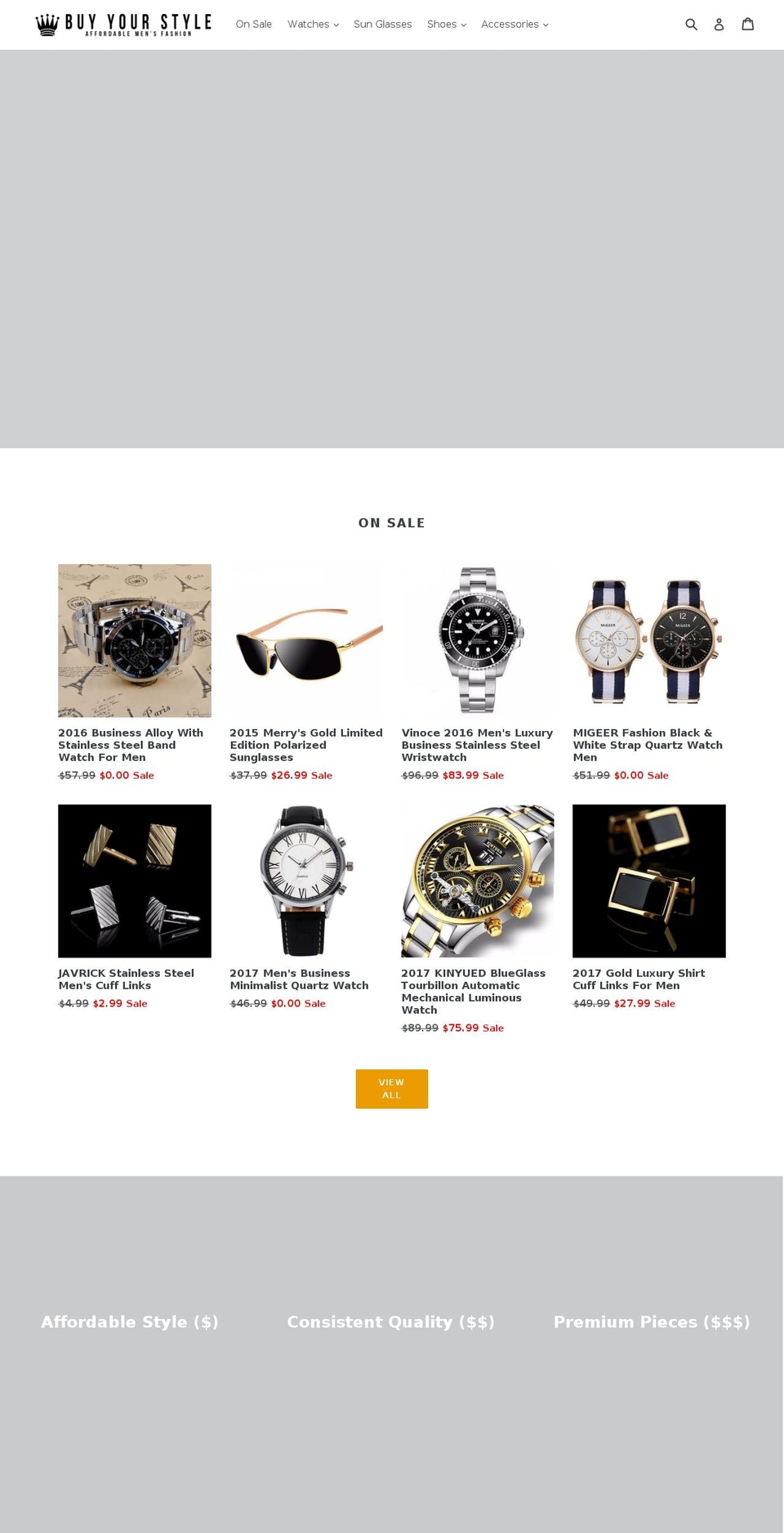 buyyourstyleaustralia.com — Shopify storefront screenshot