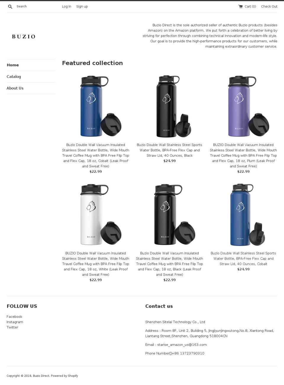 buziolife.com shopify website screenshot