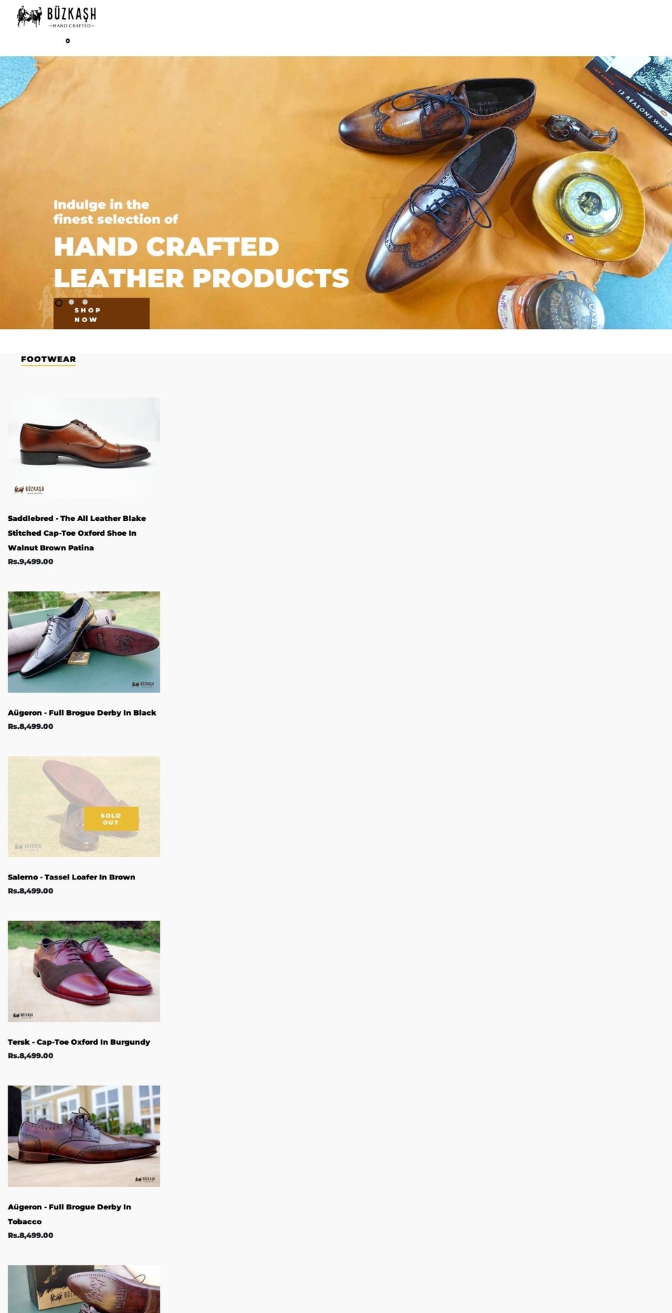 buzkash.com shopify website screenshot