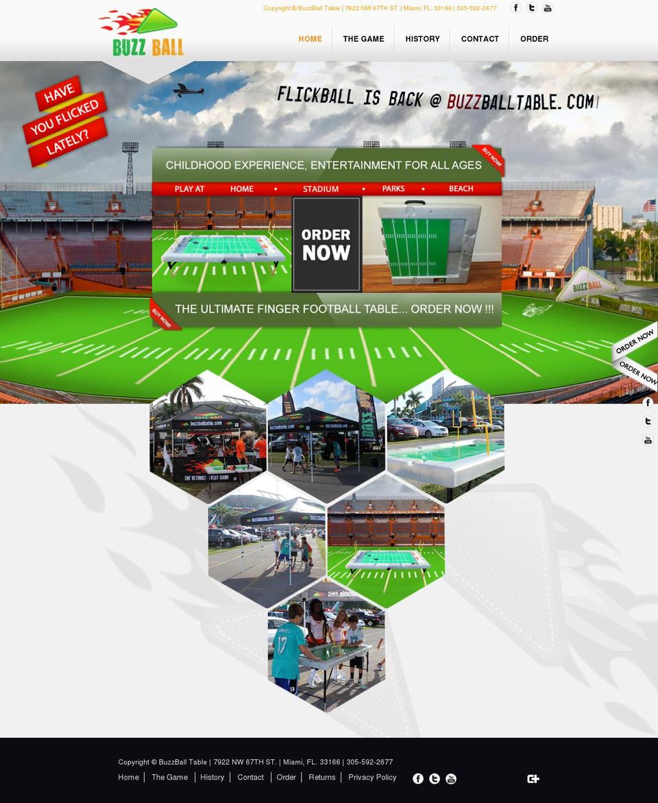 buzz-ball.com shopify website screenshot