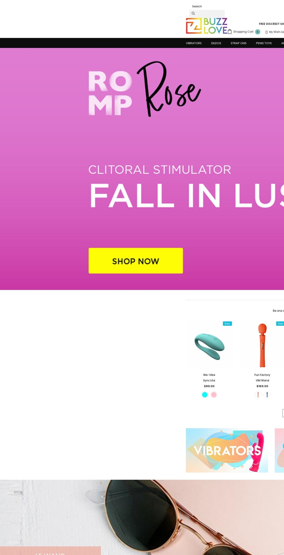 buzzloveshop.com shopify website screenshot