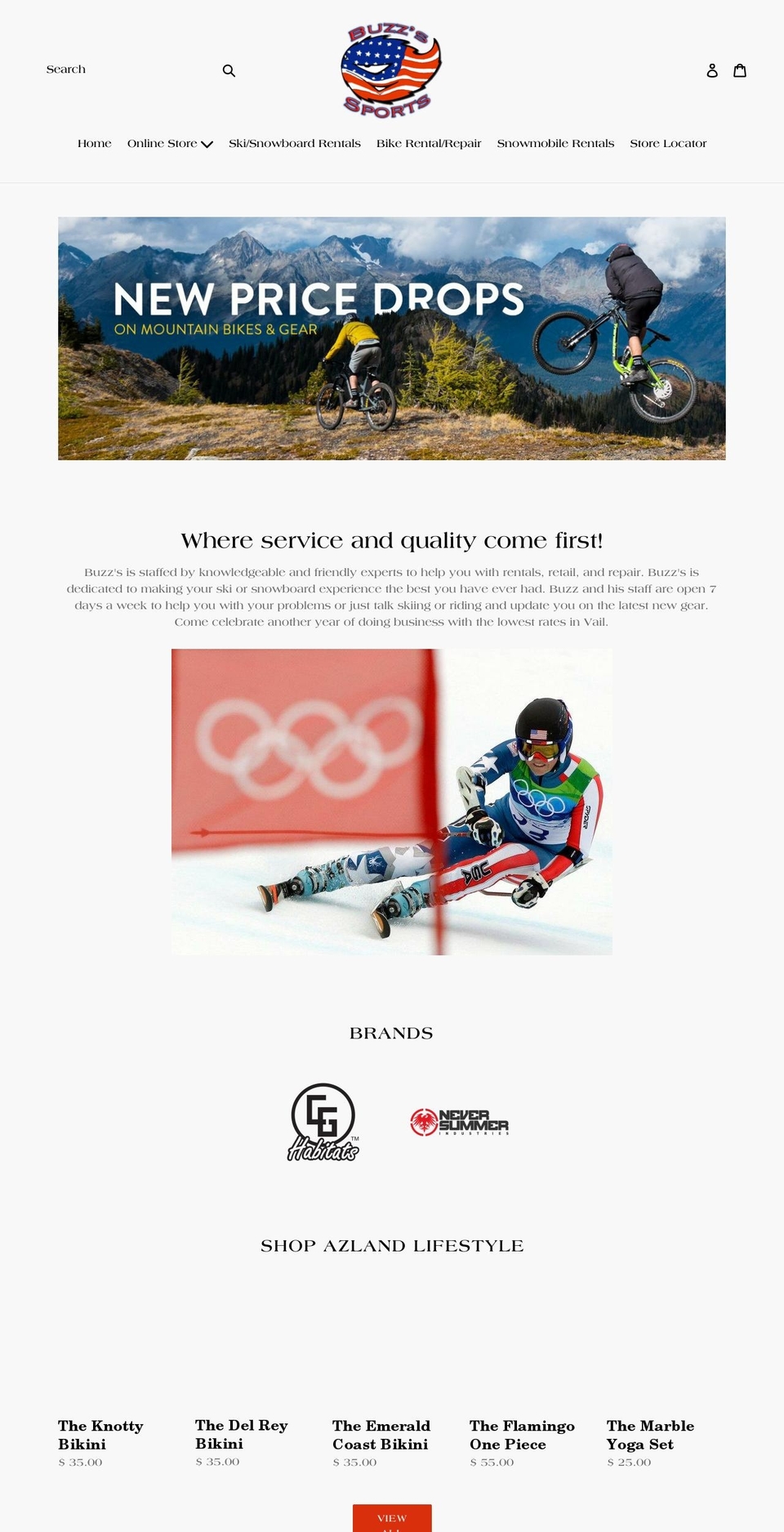 buzzssports.com — Shopify storefront screenshot