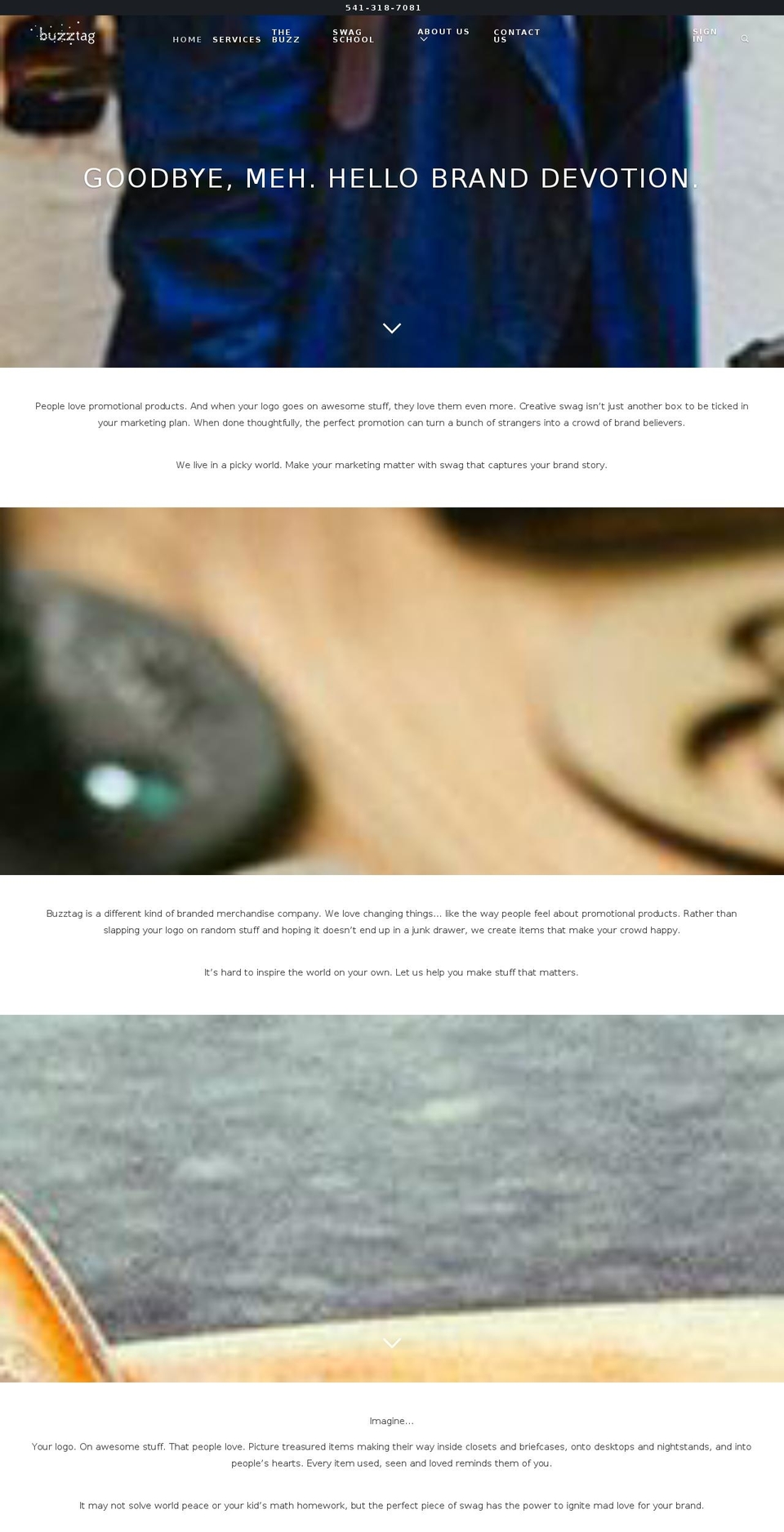 buzztag.org shopify website screenshot