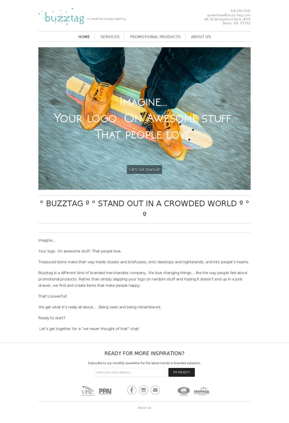 buzztagpromo.com shopify website screenshot