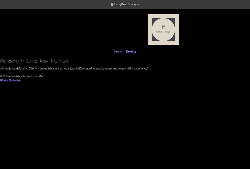 buzzybeezboutique.com shopify website screenshot