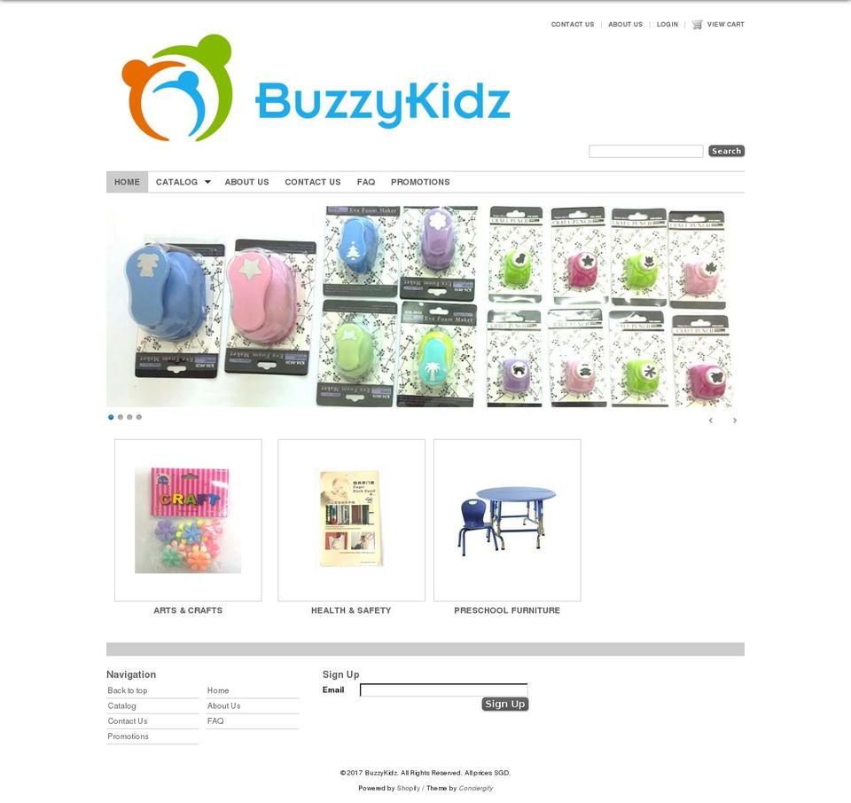 Vanity Shopify theme site example buzzykidz.com