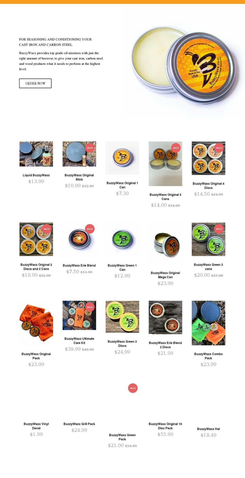 buzzywaxx.com shopify website screenshot