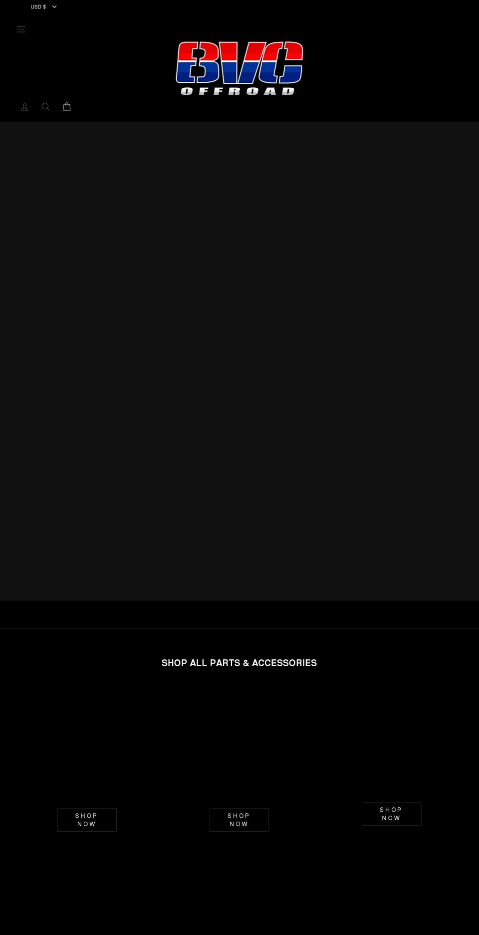 bvcoffroad.com shopify website screenshot