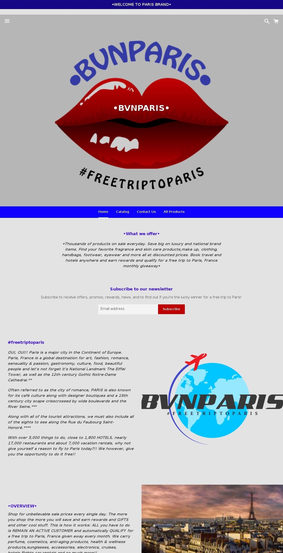 bvnparis.com — Shopify storefront screenshot