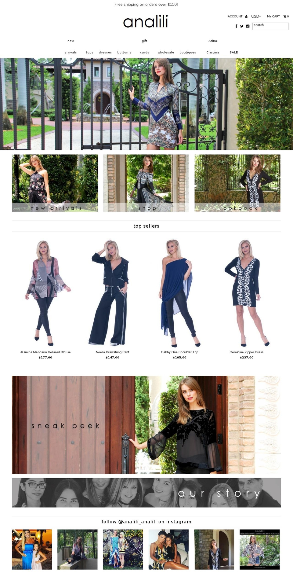 bwbyanalili.com — Shopify storefront screenshot