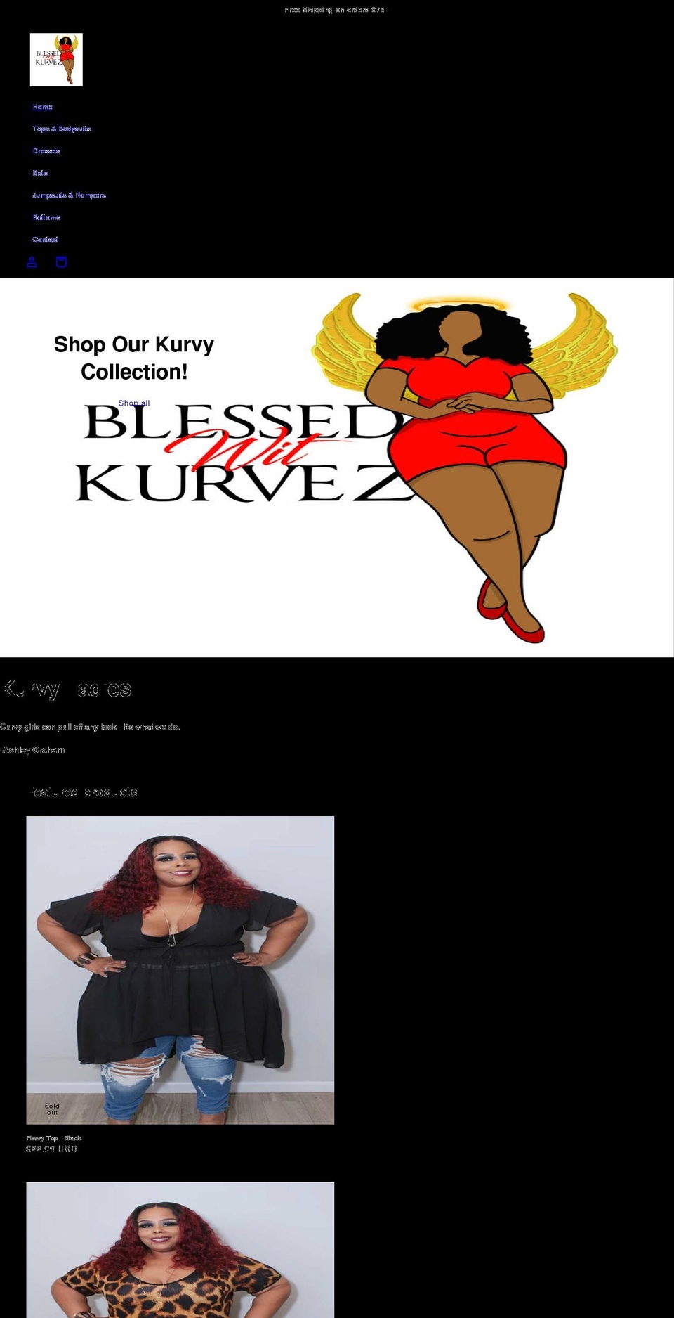bwkurvez.com shopify website screenshot