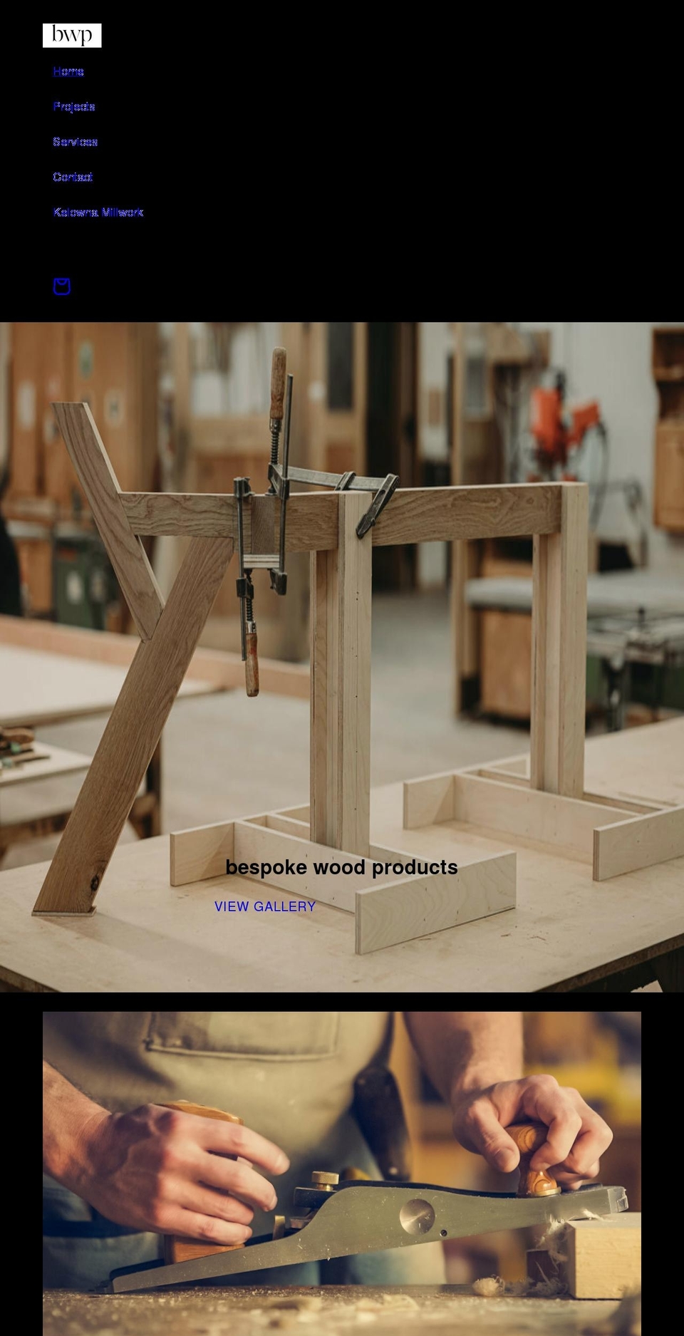bwpmillwork.com shopify website screenshot